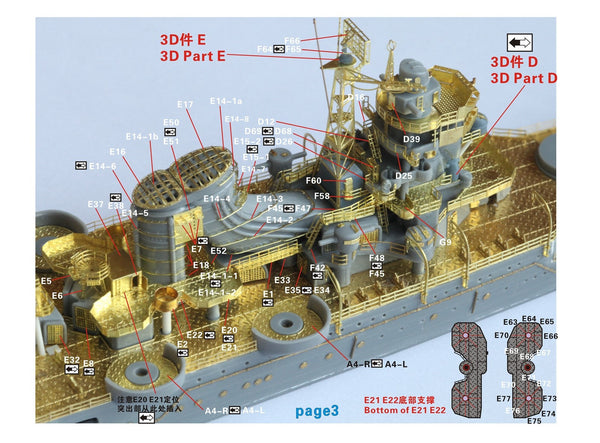 Five star FS710260 WWII IJN Aircraft Cruiser Mogami Upgrade set for TAMIYA 31341 1/700