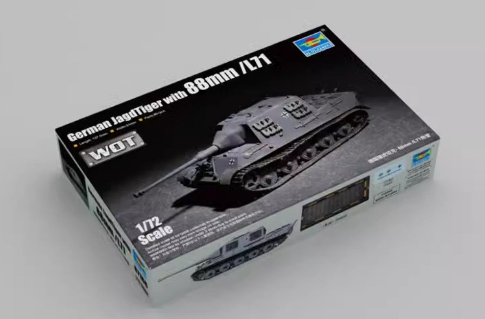 Trumpeter 07166 1/72 German JagdTiger with 88mm /L71 Plastic Assembly Model Kit Main image