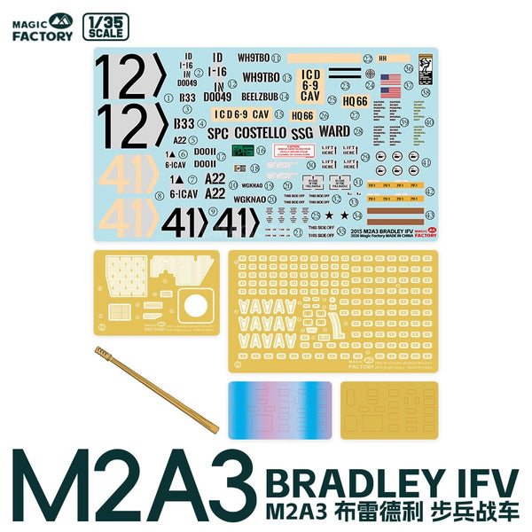 MAGIC FACTORY 2015 1/35 M2A3 Bradley Infantry Fighting Vehicle（IFV）Model Kit