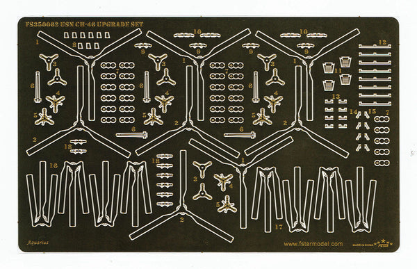 Fivestar PE 1/350 USN CH-46 Upgrade set (4set) for Trumpeter FS350062