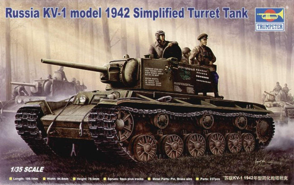 Trumpeter 00358 1/35 Soviet KV-1 Model 1942 Simplified Turret Main image