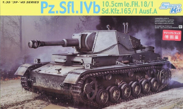 DRAGON 6982 1/35 Pz.Sfl.IVb 10.5cm le.FH.18/1 Sd.Kfz.165/1 Ausf.A w/Tracks