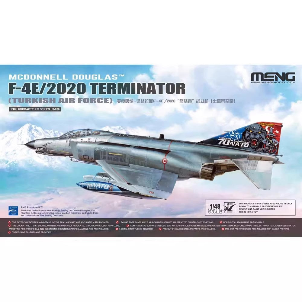 Meng Model LS-020 1/48 F-4E/2020 Terminator (Turkish Air Force) Main image