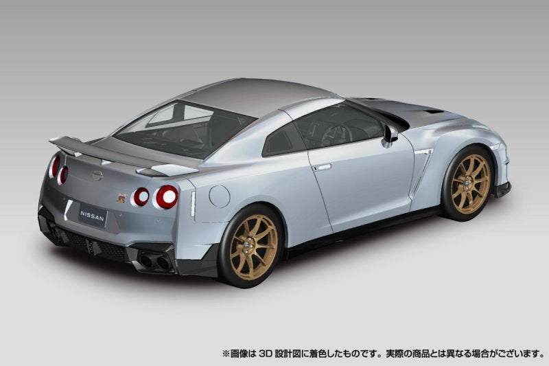 Aoshima AO-06547 1/32 Nissan R35 GT-R 2024 Sports Car - Ultimate Metallic Silver Secondary image