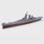 SSMODEL SSC600709S-A 1/600 Military Model Kit USN Alaska (CB-1) 1944 FULL HULL