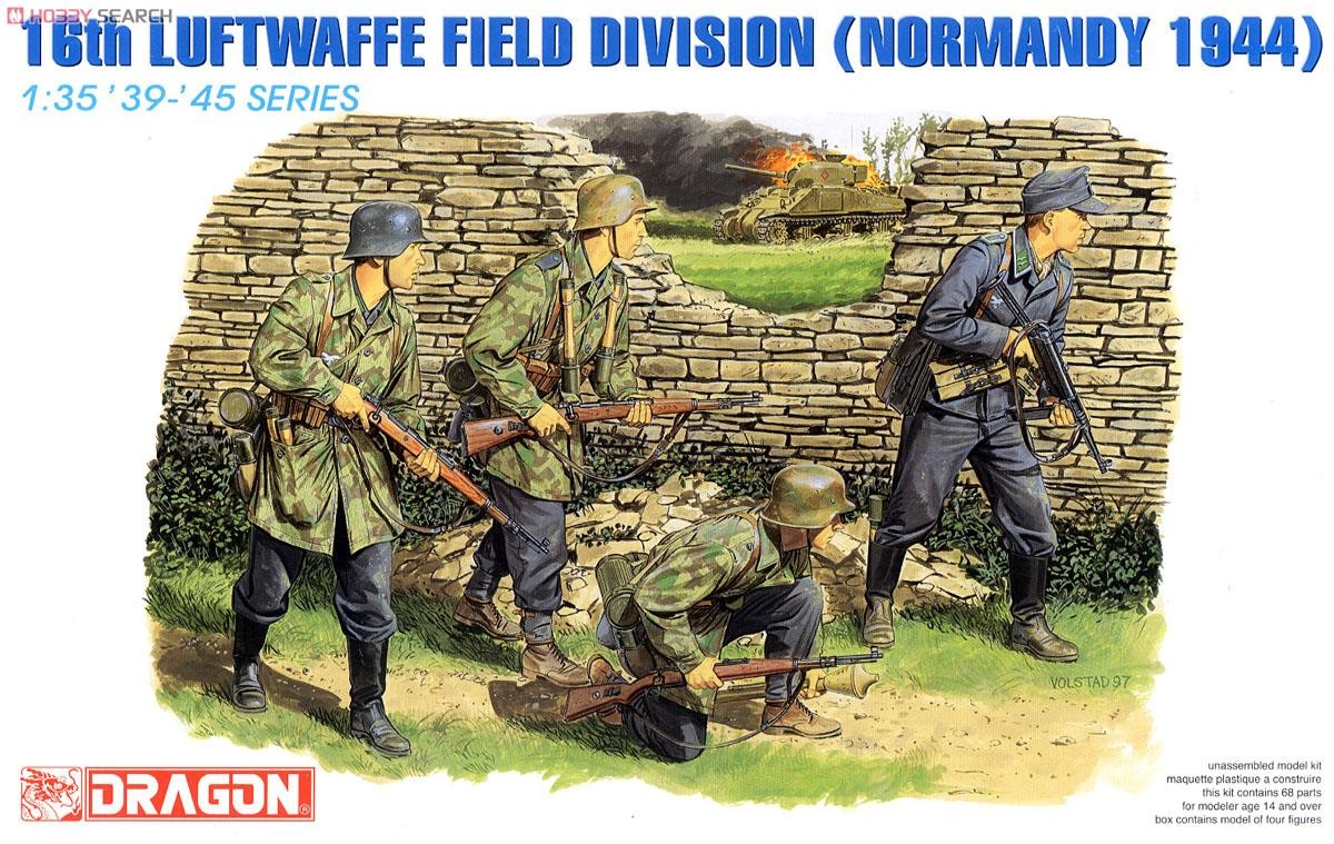 DRAGON 6084 1/35 Scale 16th Luftwaffe Field Division (Normandy 1944) Model Kit Main image