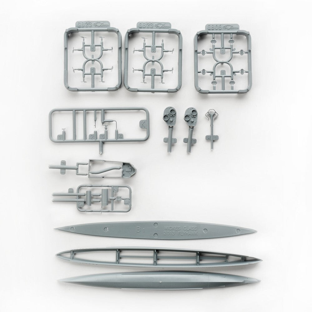Flyhawk FH1105S 1/700 HMS Campbeltown 1942 DELUXE EDITION Plastic Model Kit — detail view 4
