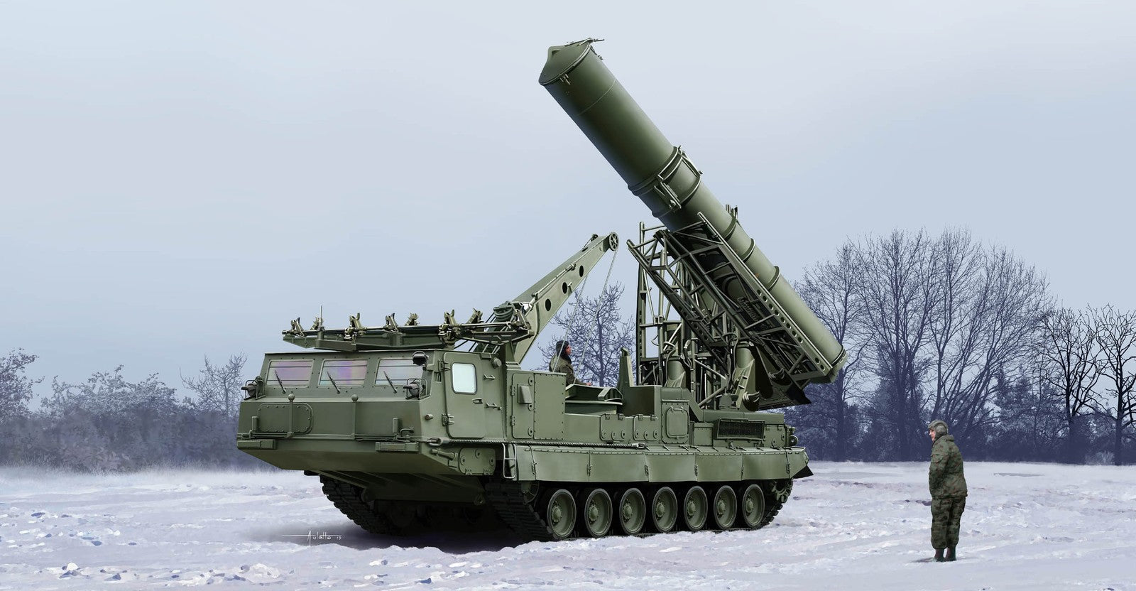Trumpeter 1/35 09521 RUSSIAN S-300V 9A85 SAM- — scale model kit