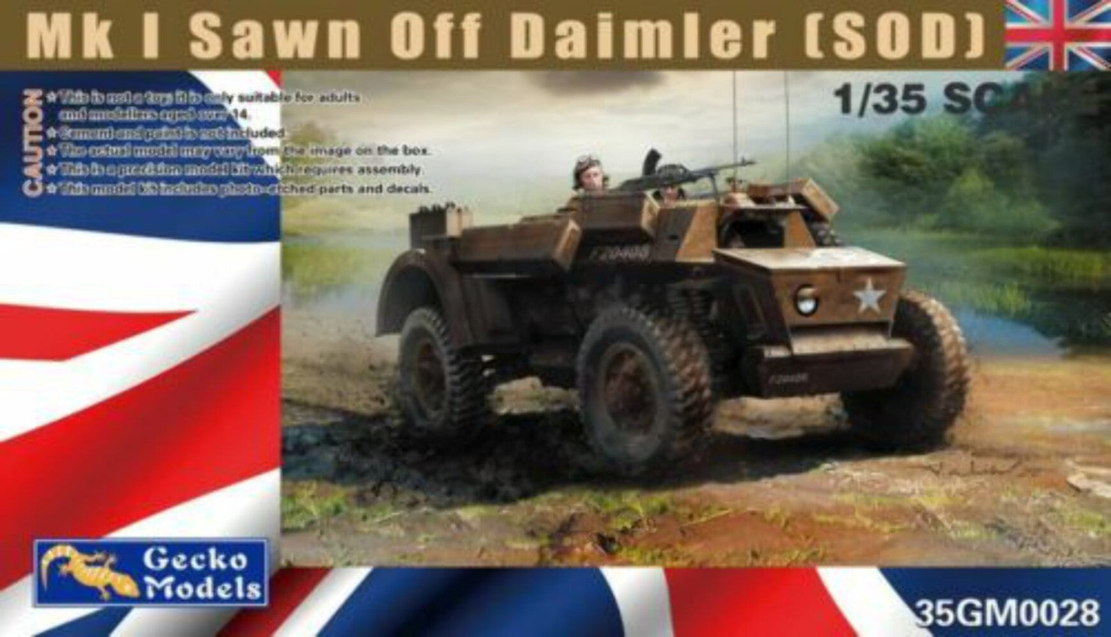 Gecko Models 35GM0028 1/35 Mk 1 Sawn Off Daimler (SOD) Main image