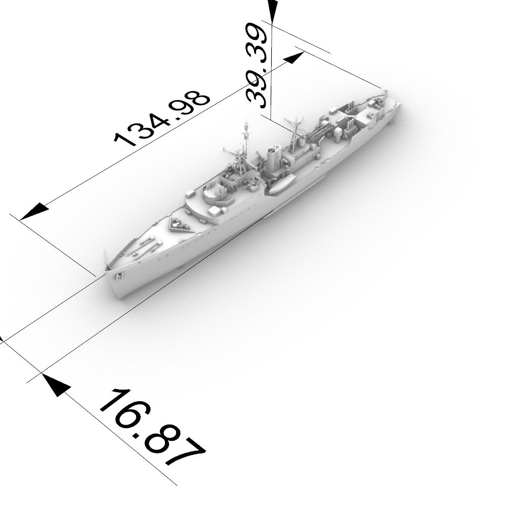MRY-SFW SSC151 1/700 Military Model INS Blackwood Class Frigate — detail view 4