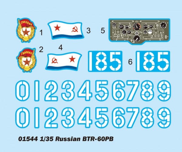 Trumpeter 01544 BTR-60P B 1/35 Model Kit