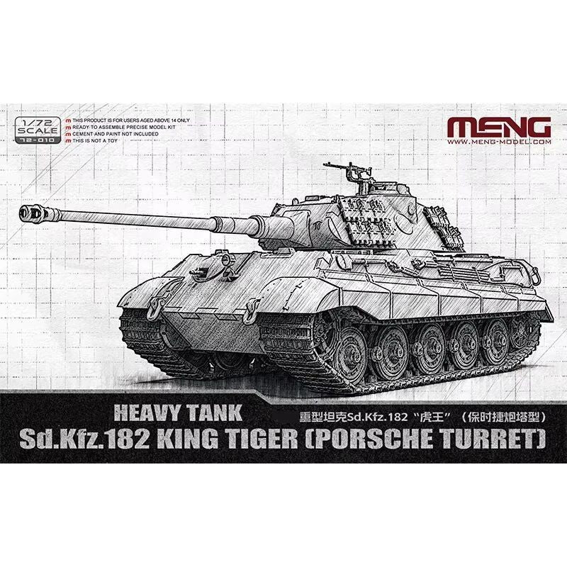 MENG 72-010 1/72 Sd.Kfz.182 King Tiger (Porsche Turret) Main image