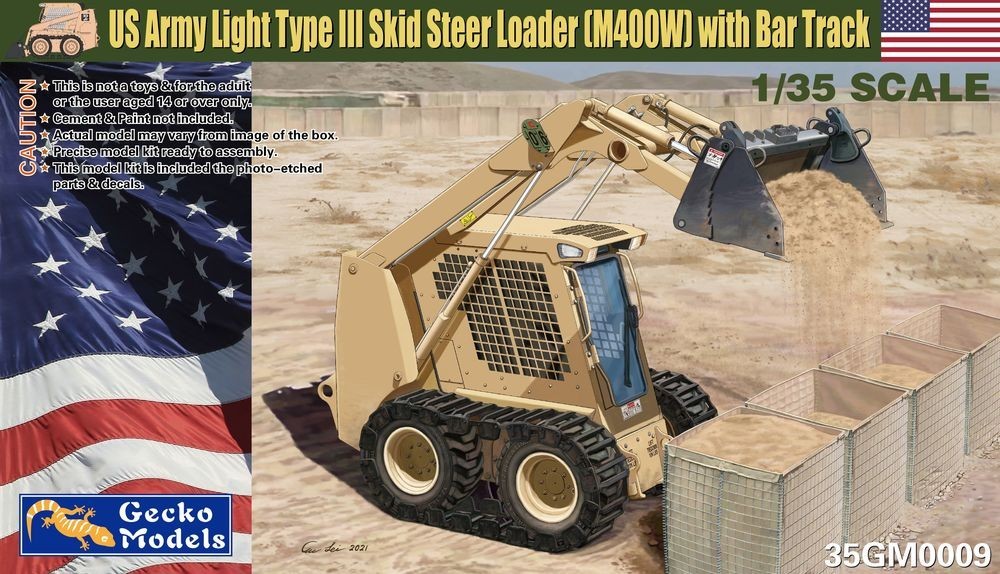 Gecko Models 35GM0009 1/35 US Light Type III Skid Steer Loader (M400W) Main image
