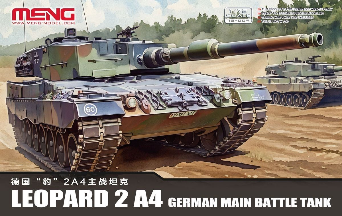 MENG 72-009 1/72 German Main Battle Tank Leopard 2 A4 Main image