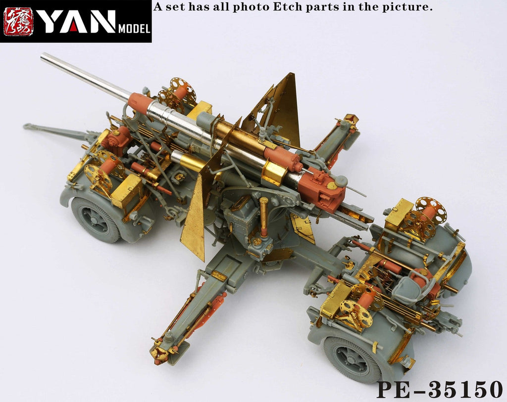 YAN MODEL PE35150 1/35 Super 88mm Cannon 88mm FLAK 36/37 Perfect Enhanced