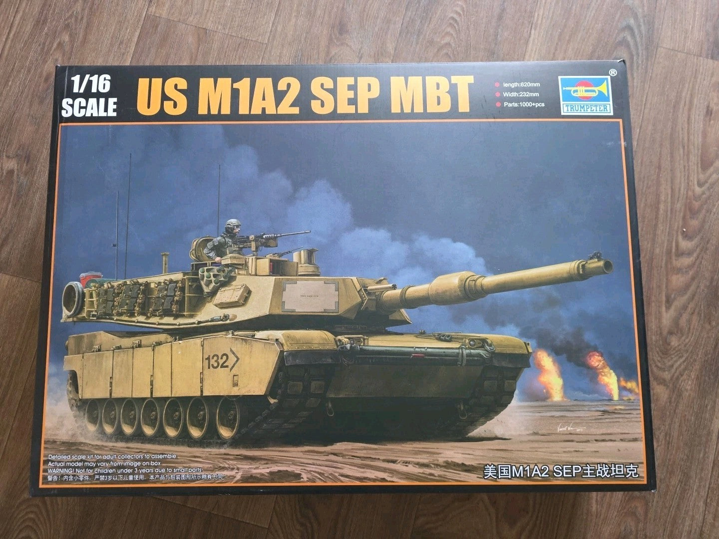 Trumpeter 00927 1:16 Scale US M1A2 SEP MBT Model Kit Main image