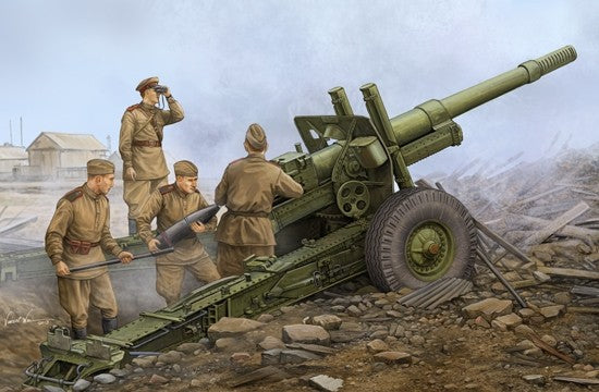 Trumpeter 1/35 SOVIET ML-20 152 mm HOWITZER WITH M-46 CARRIAGE Model Kit - 02324 Main image