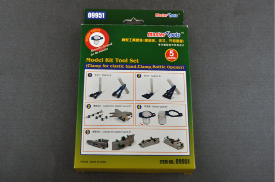 Master Tools 09951 Model Kit Tool Set-Clamp/Clamp for Elastic Band/Bottle Opener — detail view 2