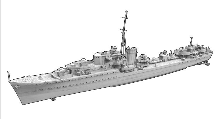 Flyhawk FH1103 1/700 HMS Legion 1941 Plastic Model Kit — detail view 4