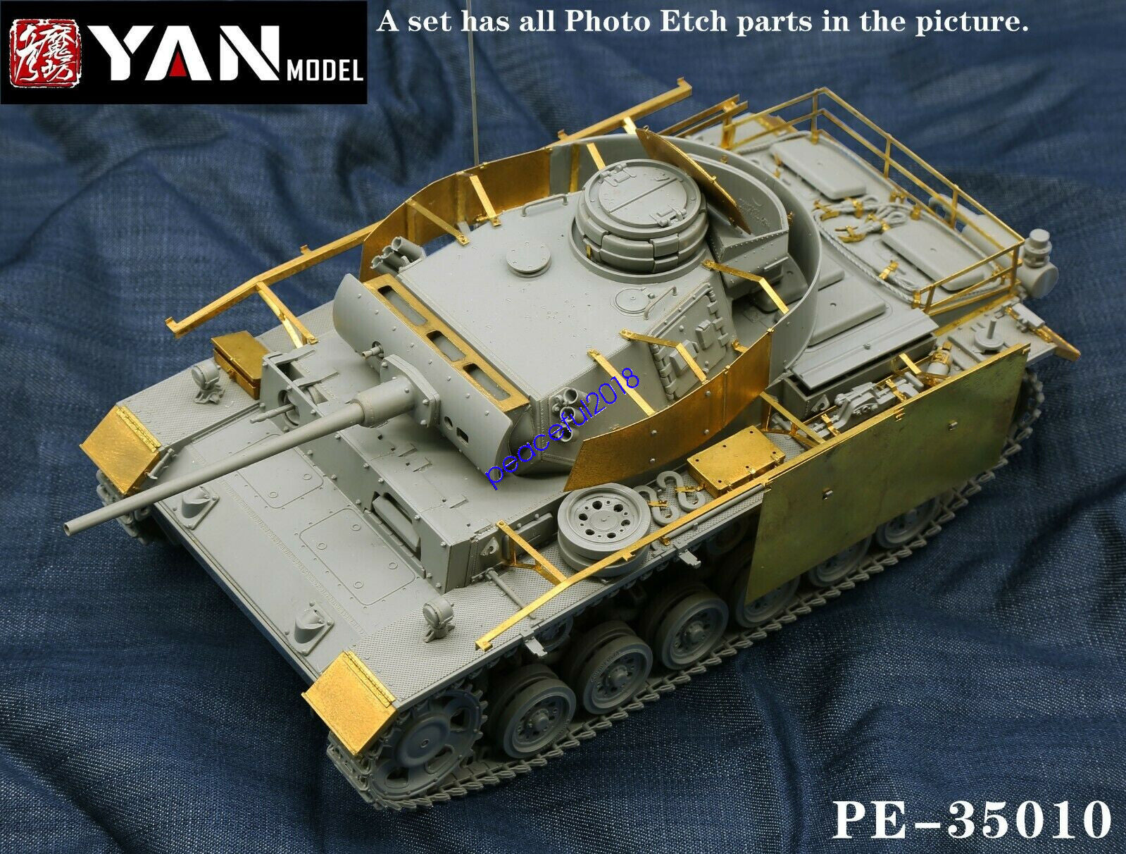 Yan Model PE-35010 1/35 Pz.Kpfw.III Ausf.M Detail Up Set for Takom 8002 Main image