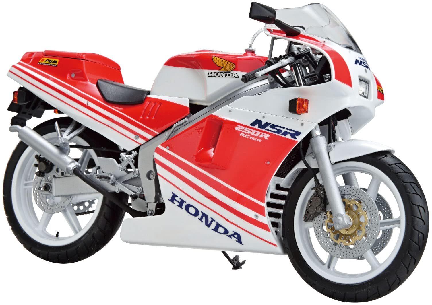Aoshima 1/12 Scale Model Sport Bike (08) Kit Honda NSR250R MC18 1988 NSR250-R JP Main image