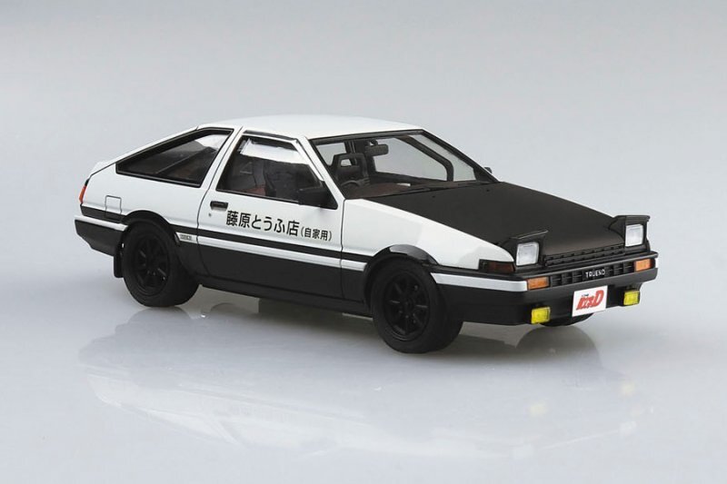 Aoshima AO-05961 1/24 Car Kit Initial D Toyota Trueno AE86 Project D Late Version Secondary image