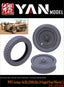 YAN MODEL PE35156 1/35 WWII German Sd.Kfz.250/Sd.Kfz.10 Sagged Front Wheels(1)