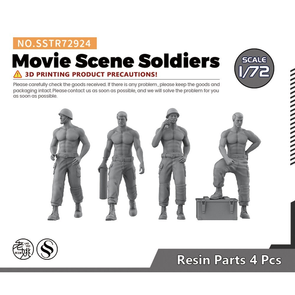 SSMODEL SSTR72924 1/72 Model Upgrade Parts Movie Scene Soldiers — scale model kit