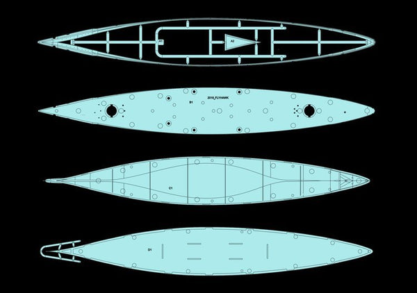Flyhawk FH1132 1/700 German Battleship Bismarck 1941