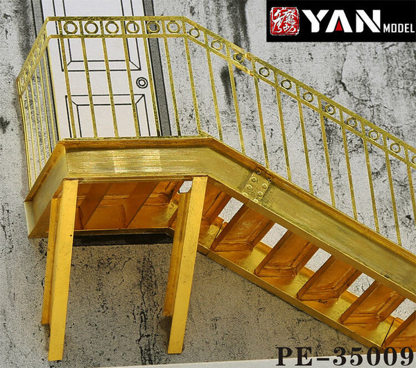 Yan Model PE35009 1/35 Scale Steel Structure Stairs for Factory
