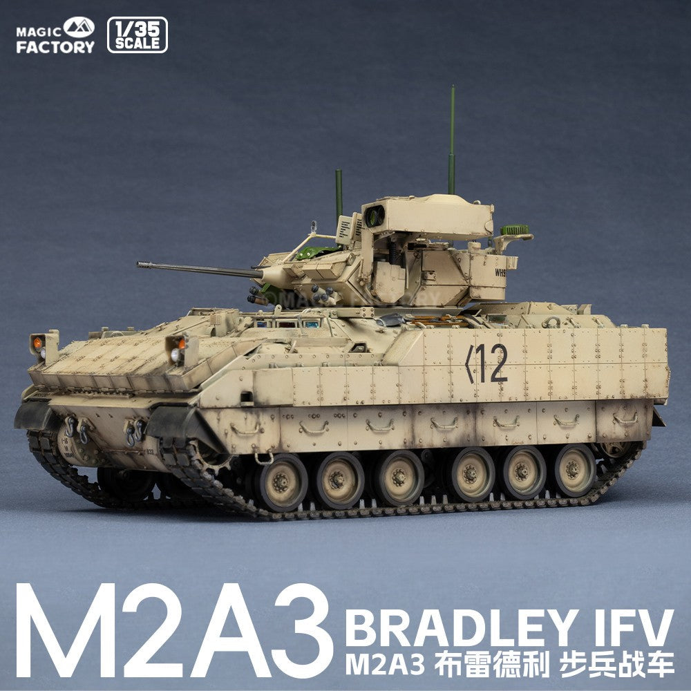 MAGIC FACTORY 2015 1/35 M2A3 Bradley Infantry Fighting Vehicle（IFV）Model Kit Secondary image
