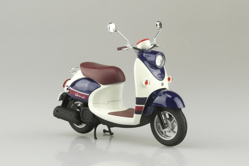 Aoshima 1/12 Scale The Bike(60) Model Scooter Kit Yamaha Vino 2013 Blue Beige Secondary image