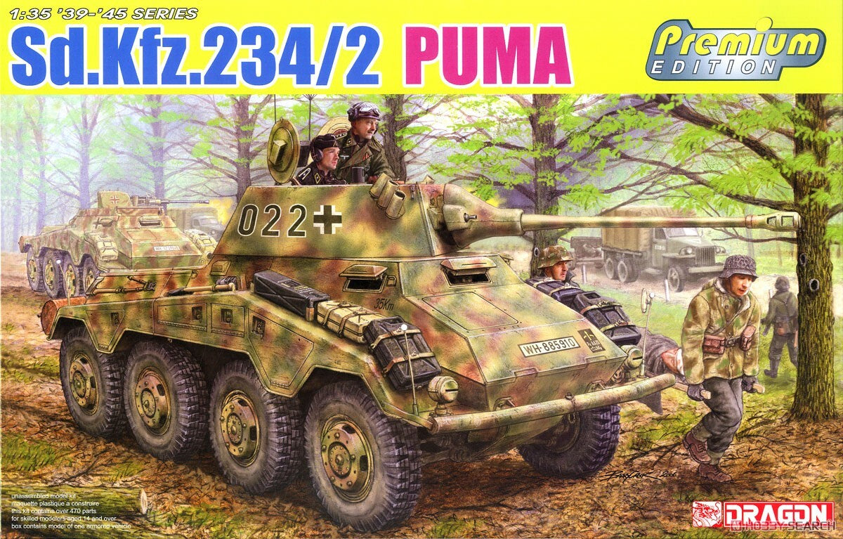 DRAGON 6943 1/35 Sd.kfz.234/2 w/Aluminum Gun Barrel Premium Edition Main image