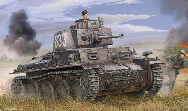 Trumpeter 01577 1/35 German PzKpfw 38(t) Ausf E/F Military Tank Model Kit — scale model kit