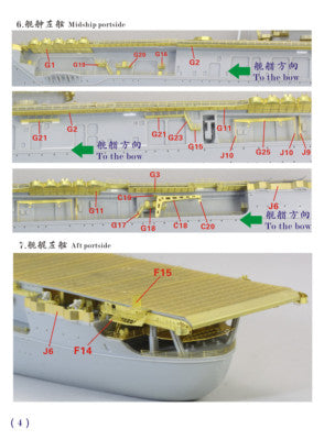 Fivestar 1/700 USN CV-5 1942 Yorktown Aircraft Carrier for Trumpeter FS700125 — detail view 5