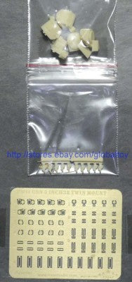 Fivestar PE 1/700 WWII USN 5inch/38 resin Twin Turrets for BB/CA/CL/CV FS700063 Secondary image