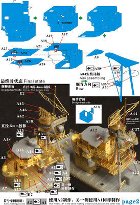Fivestar 1/700 WWII IJN Light Cruiser Sendai for Aoshima FS710016