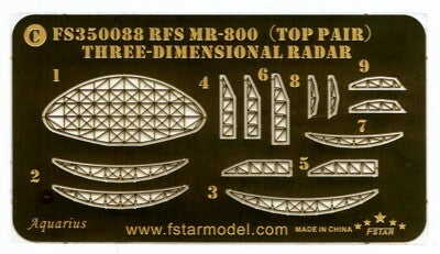 Fivestar PE 1/350 Russian Navy MR-800 (Top Pair)Three-Dimensional Radar FS350088