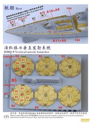 Fivestar PE 1/350 Chinese PLA Navy Type 052C Destroyer(for Trumpeter) FS350070 — detail view 4