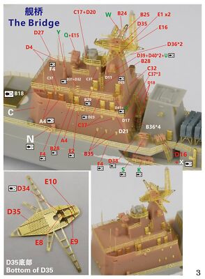 FIVE STAR FS700186 1/700 PLAN Destroyer Type 051B 167 Super Upgrade Set