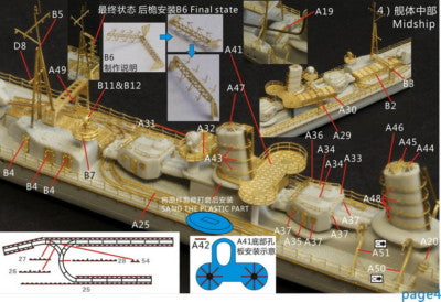 Fivestar PE 1/700 IJN Destroyer Hatsushimo Hatsuharu class for Pitroad FS710012