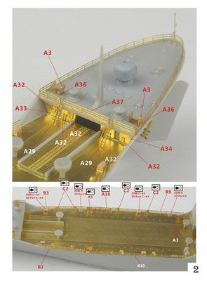 Five star FS700181 Chinese PLAN LST Type 072A Upgrade Set for Trumpeter 06728 1/700